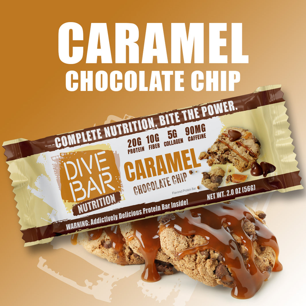 CARAMEL CHOC CHIP - 6 Bars