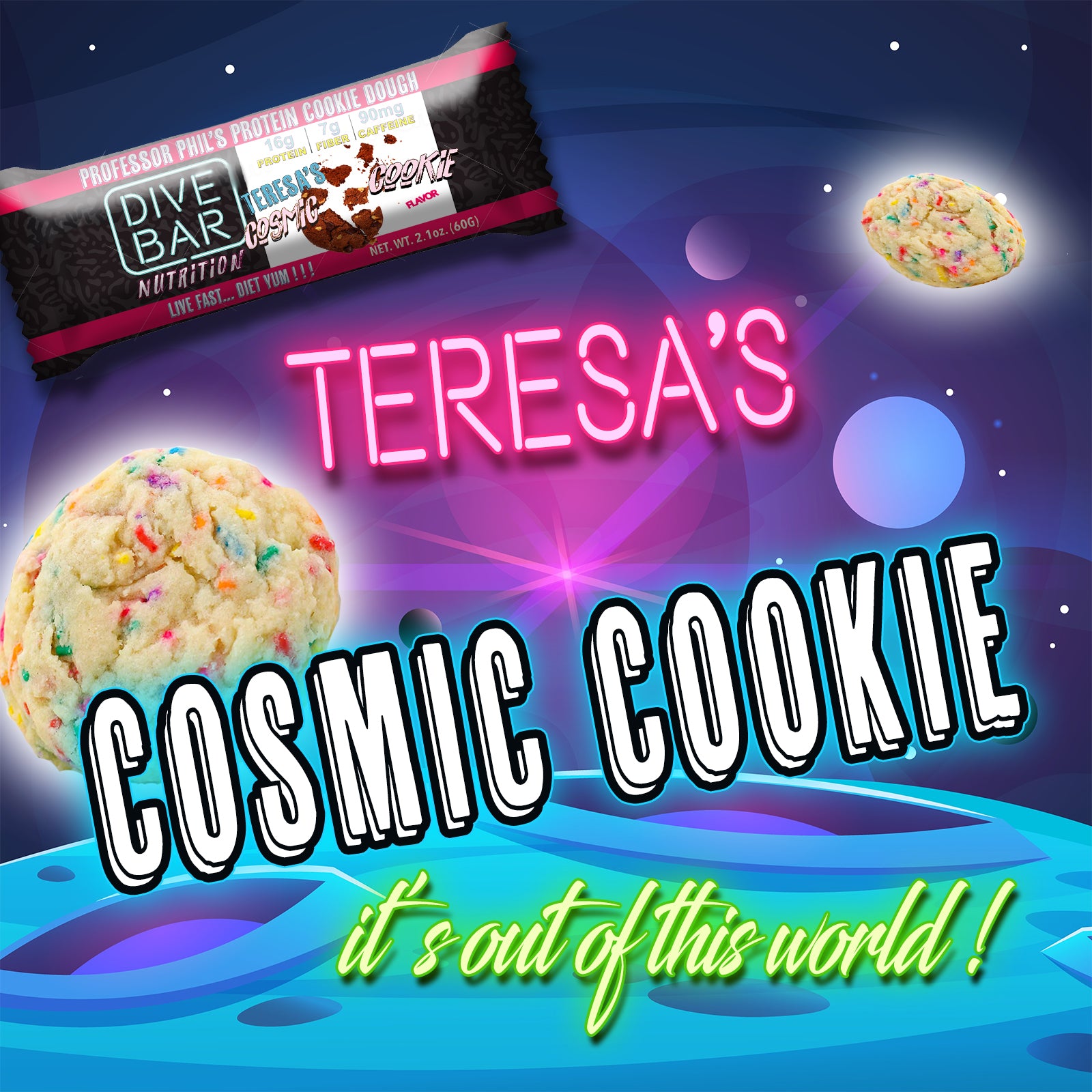Teresa's COSMIC COOKIE - 6 bars