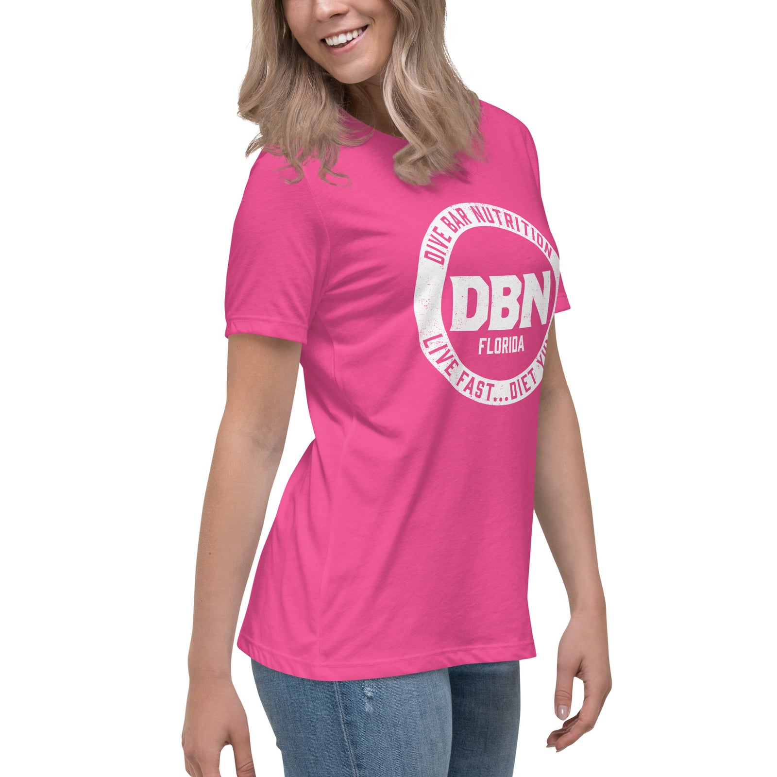 White DBN Logo Women's Relaxed T-Shirt
