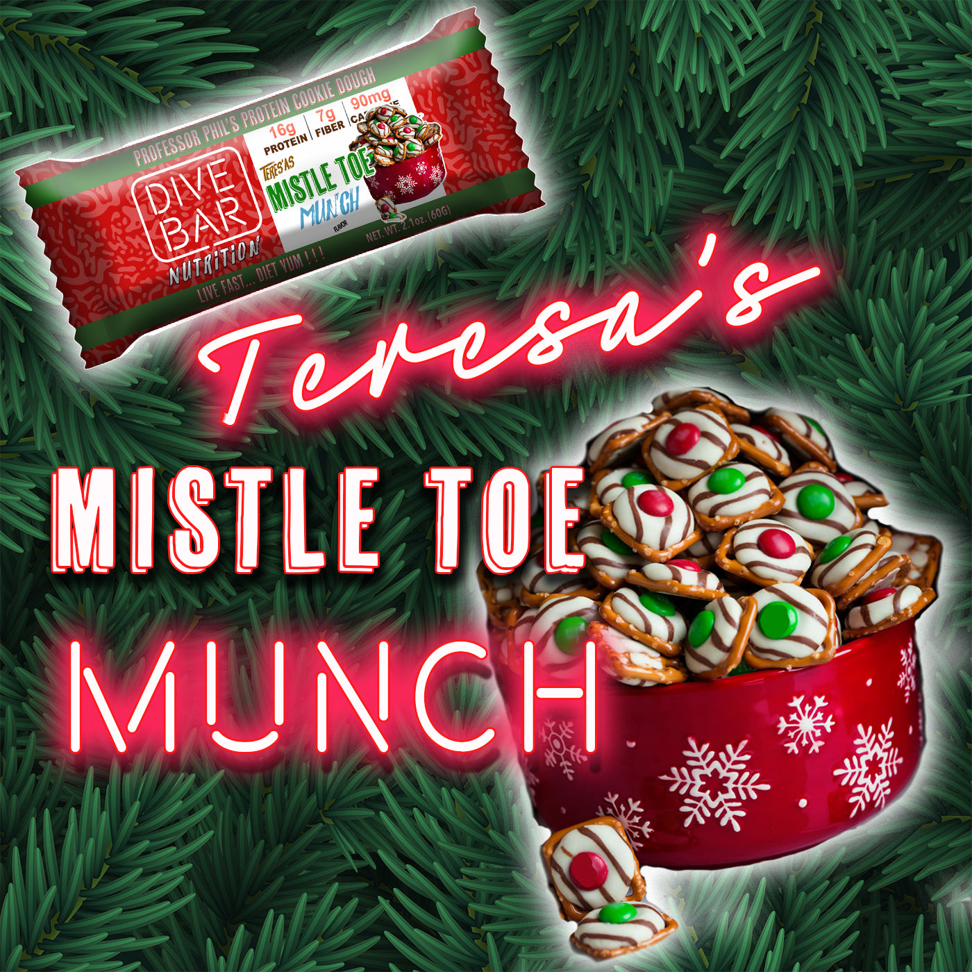 Teresa's Mistletoe Munch - 6 bars