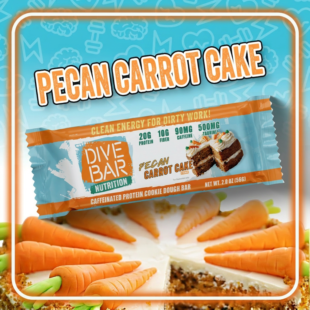 Pecan Carrot Cake - 6 Bars