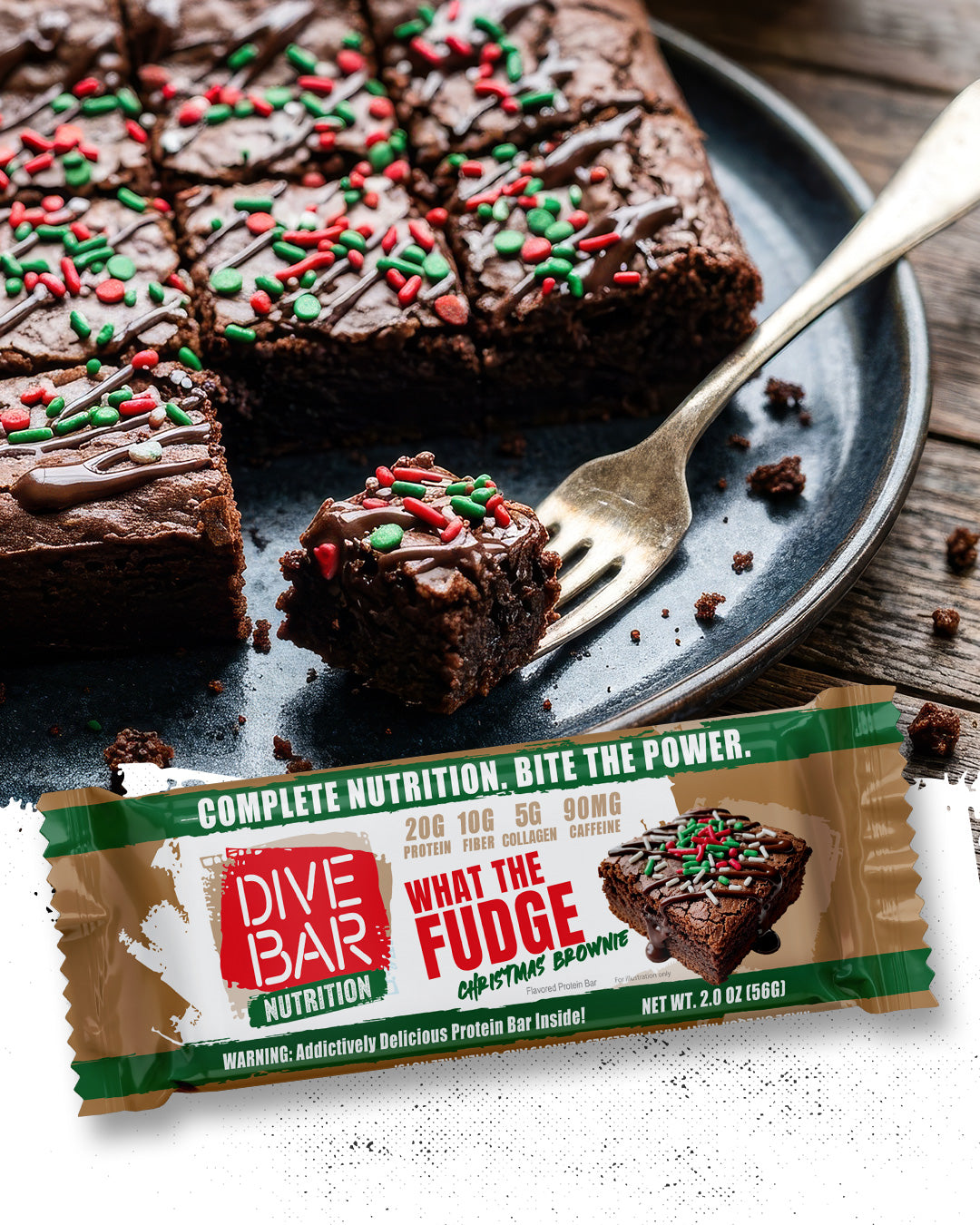 WTF Christmas Brownie - 6 Bars