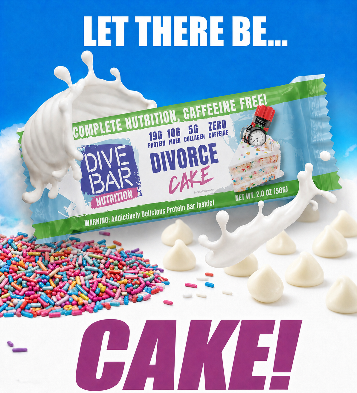 DECAF Divorce Cake - 6 Bars