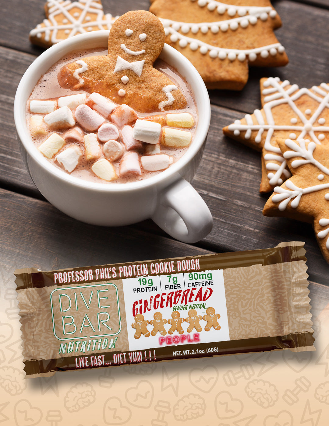 GINGERBREAD COOKIE - 6 bars
