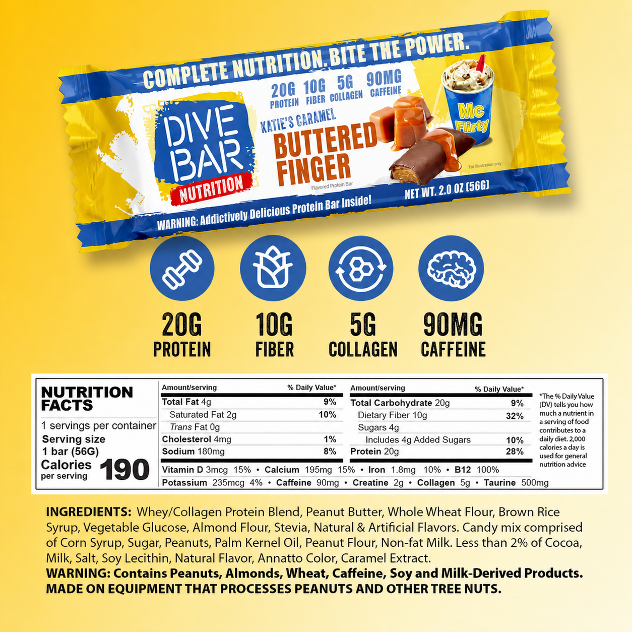 Katie's Caramel ButterFinger - 6 bars