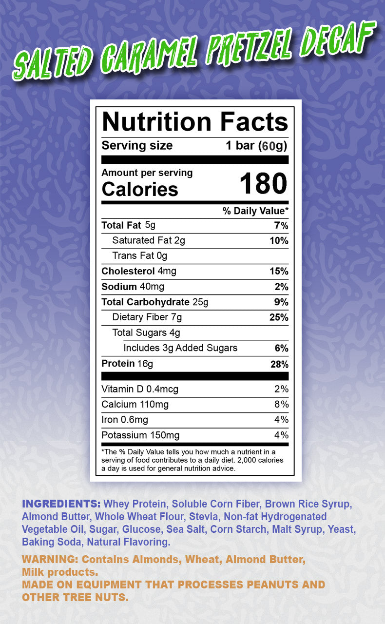 Decaf Salted Caramel Pretzel - 6 bars