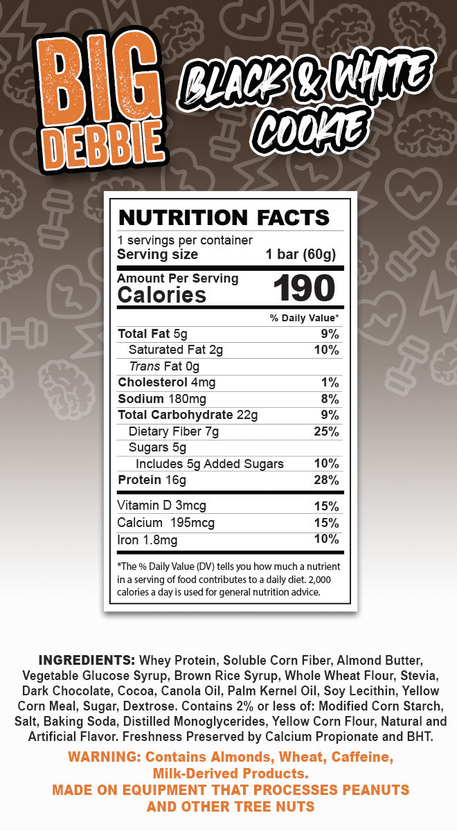 Big Debbie Black & White Cookie - 6 Bars