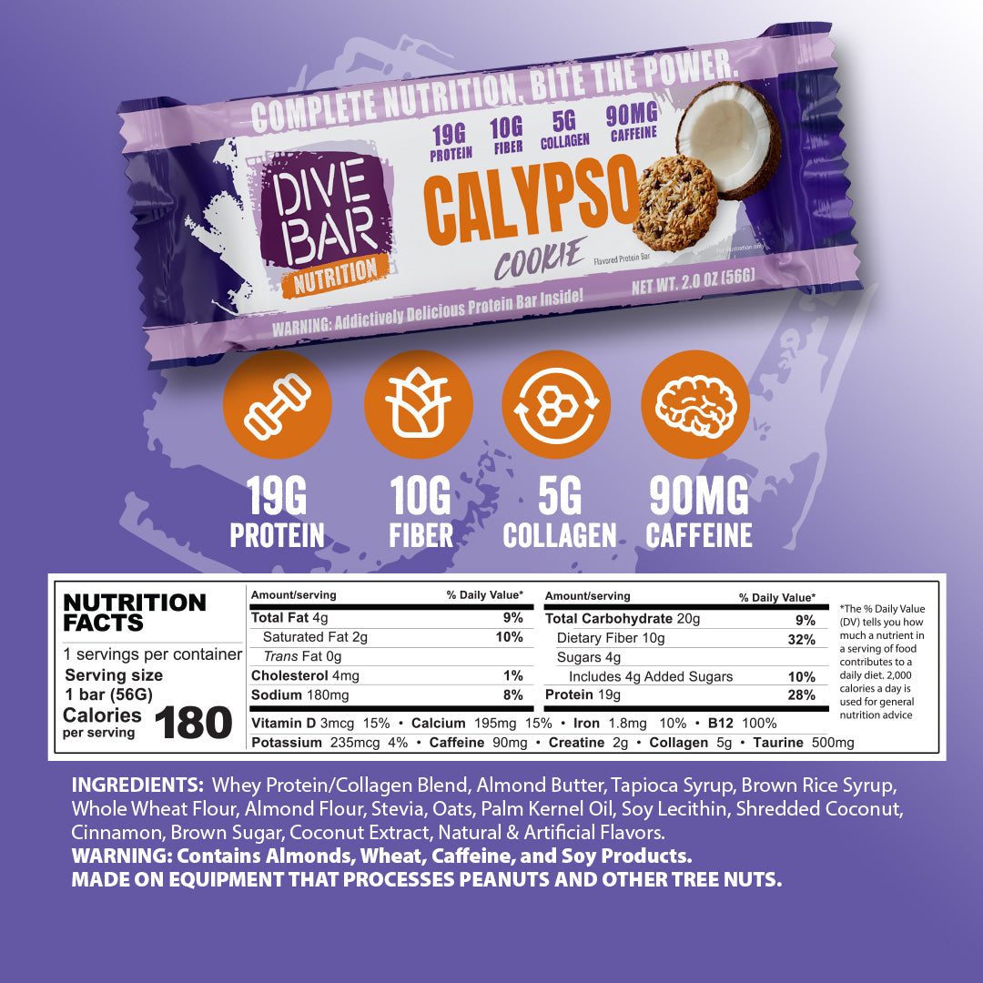 Jessica's CALYPSO COOKIE - 6 Bars