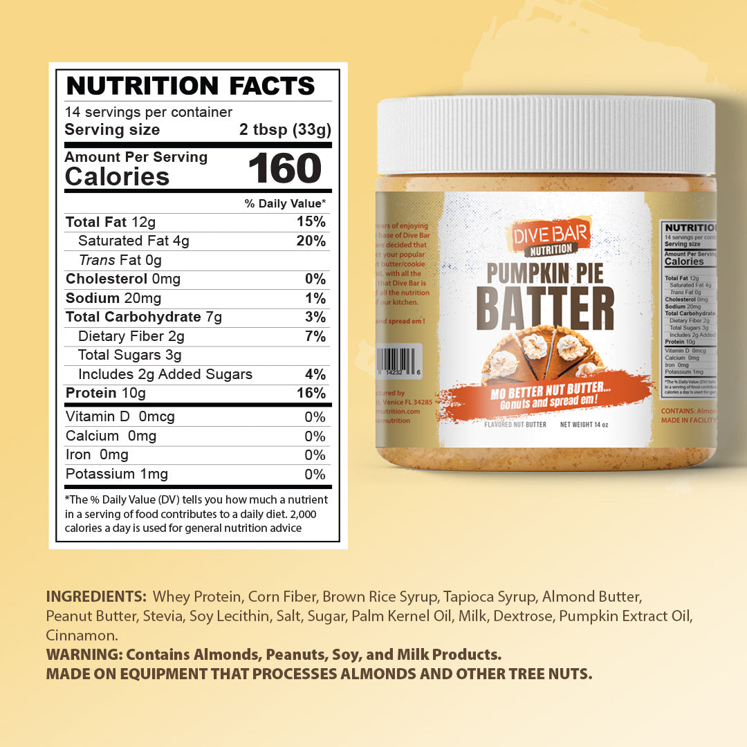 PEANUT & ALMOND BUTTER - Pumpkin Pie Batter