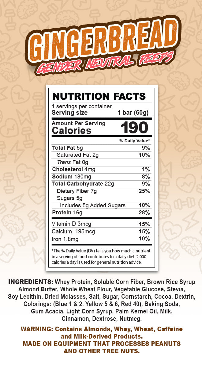 GINGERBREAD COOKIE - 6 bars