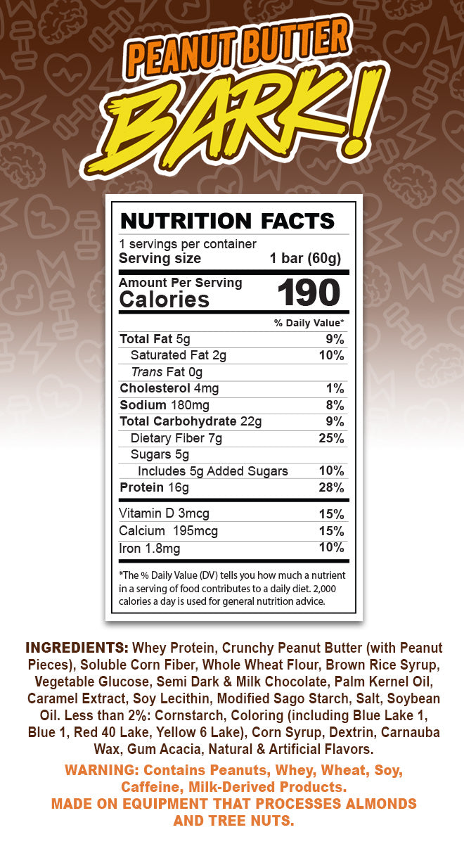 Peanut Butter Bark - 6 Bars