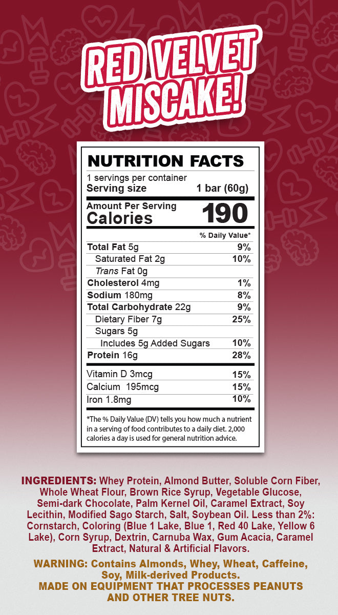 Red Velvet Miscake - 6 Bars