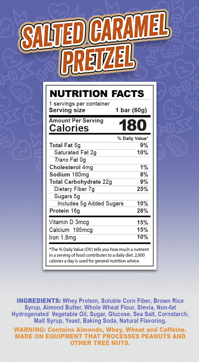 CLEARANCE Salted Caramel Pretzel - 5 bars