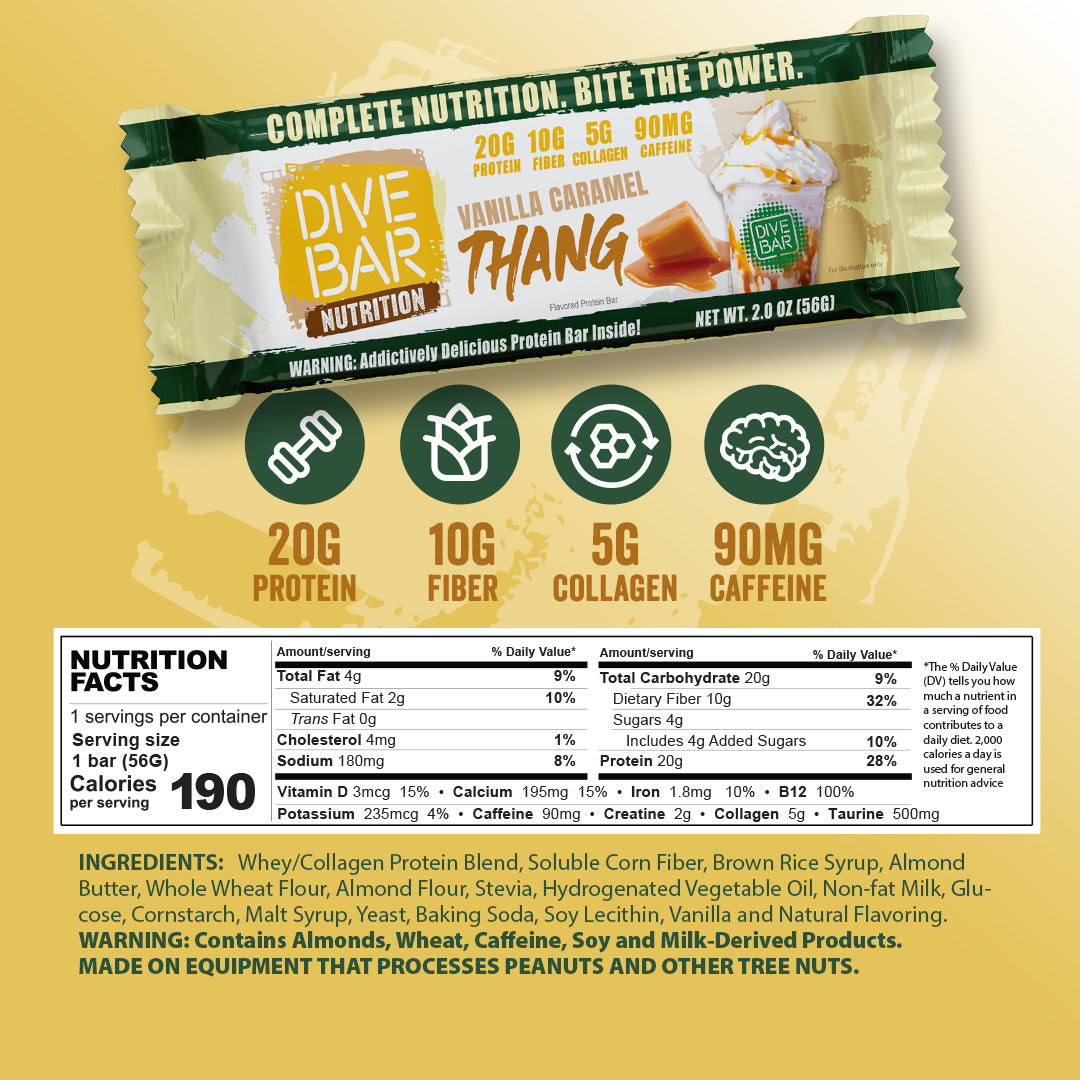 Proffee Queen's Vanilla Caramel THANG - 6 bars