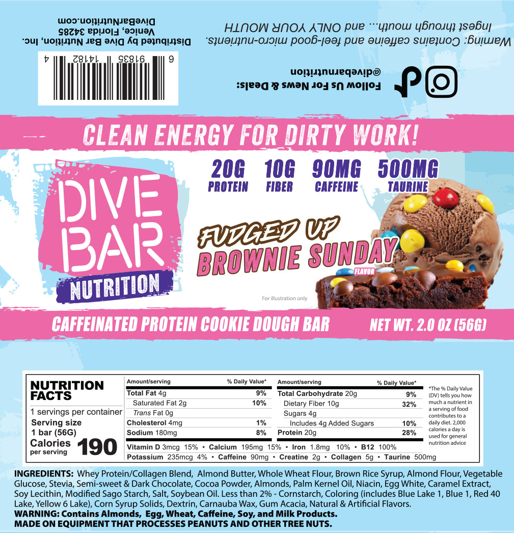 Fudged Up Brownie Sunday - 6 bars