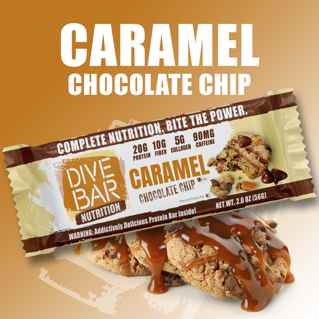 CARAMEL CHOC CHIP - 6 Bars