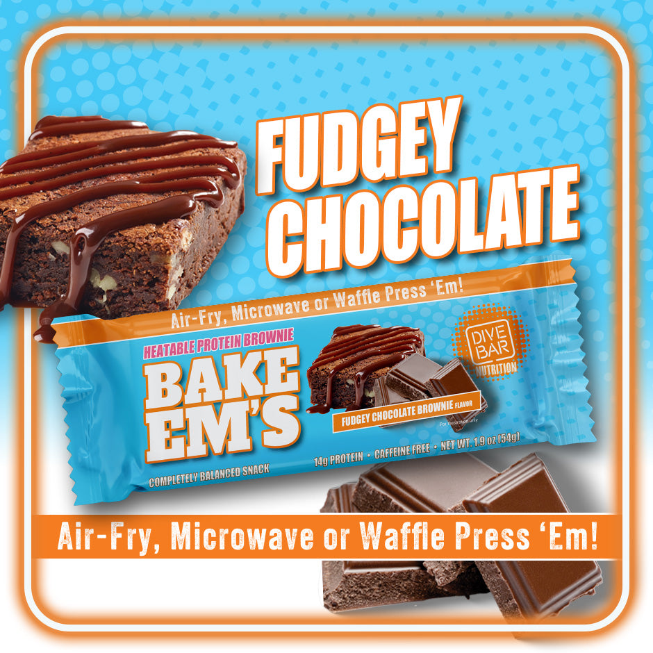 BAKE EM's - Fudgey Chocolate 6 bars