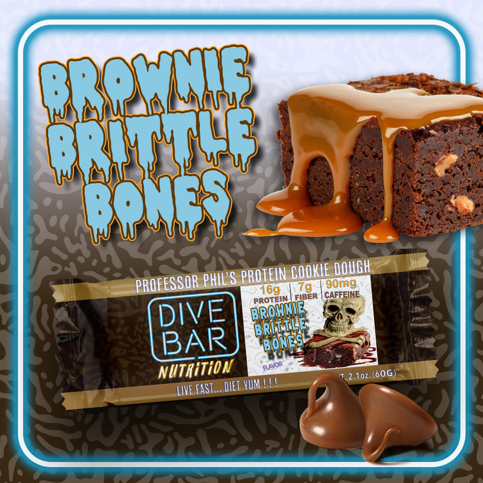 Brownie Brittle  Bonez - 6 Bars