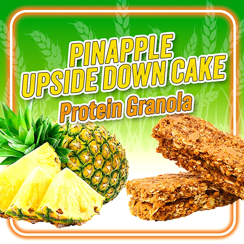 PINEAPPLE UPSIDE DOWN - 6 granola bars