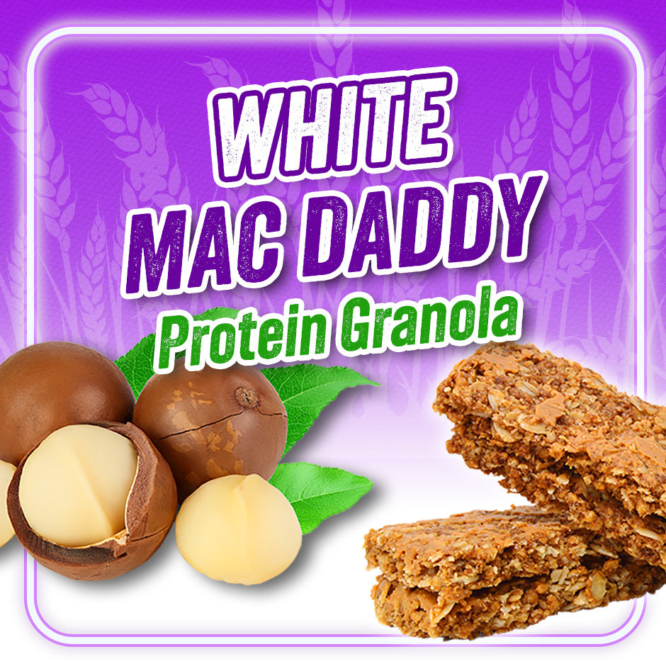 WHITE MAC DADDY - 6 granola bars