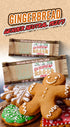 GINGERBREAD COOKIE - 6 bars