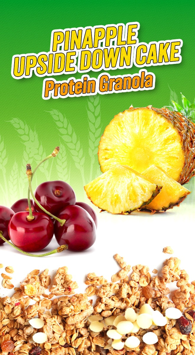 PINEAPPLE UPSIDE DOWN - 6 granola bars