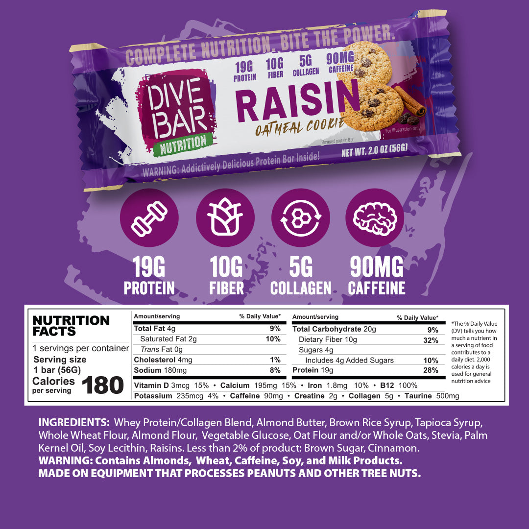 Oatmeal Raisin - 6 Bars