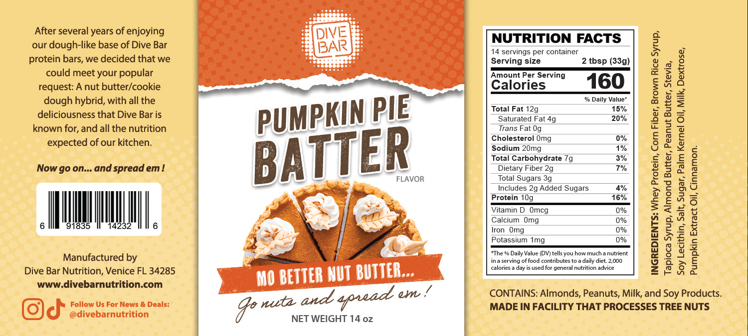 PEANUT & ALMOND BUTTER - Pumpkin Pie Batter