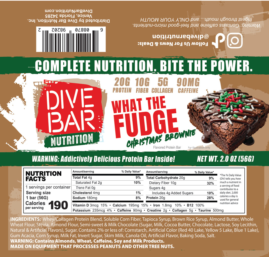 WTF Christmas Brownie - 6 Bars