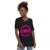 Pink DBN logo Unisex Short Sleeve V-Neck T-Shirt