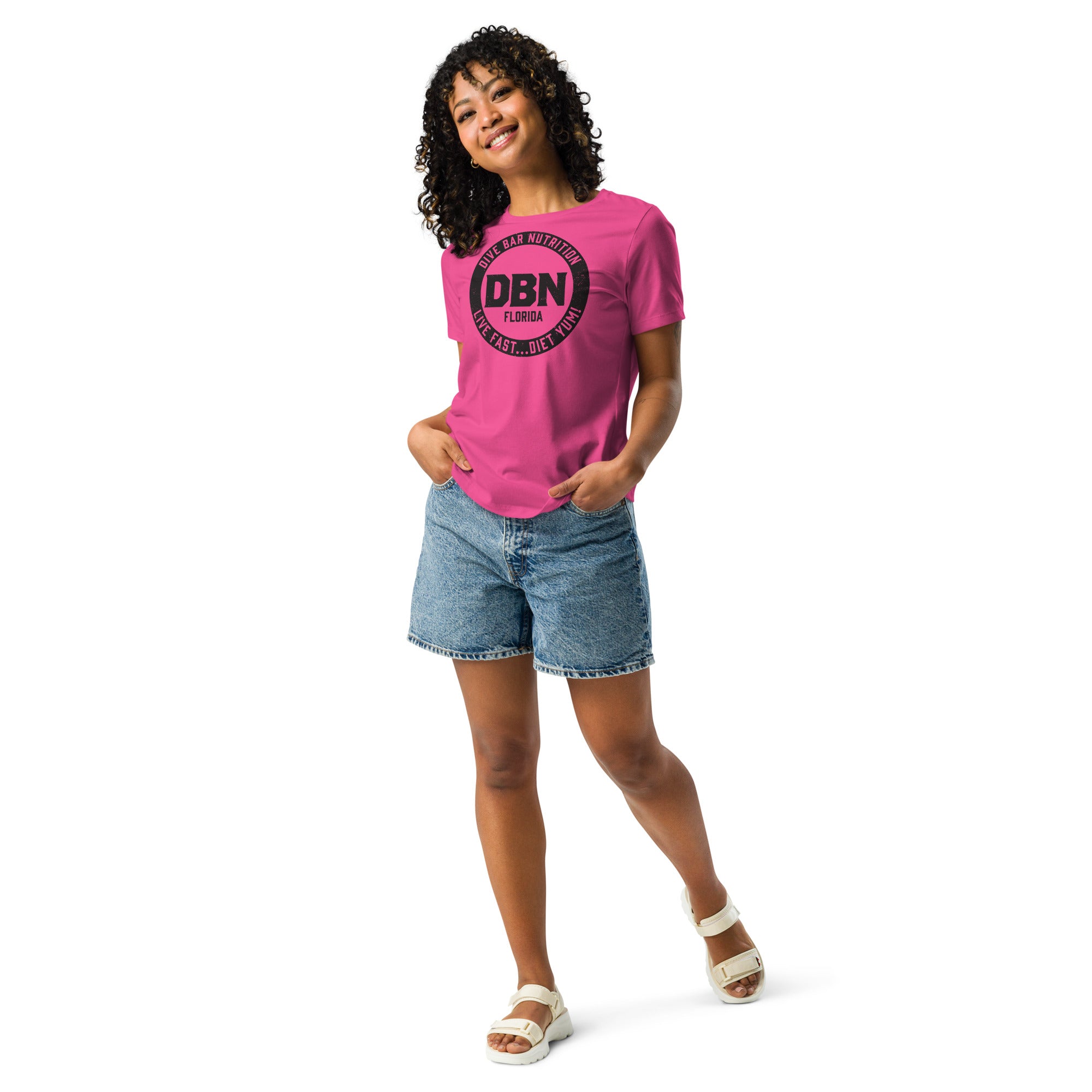 Black DBN Logo Women's Relaxed T-Shirt