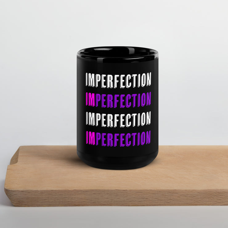 IM PERFECTION Black Glossy Mug