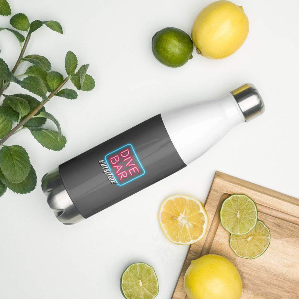 Stainless Steel Water Bottle - White/Grey